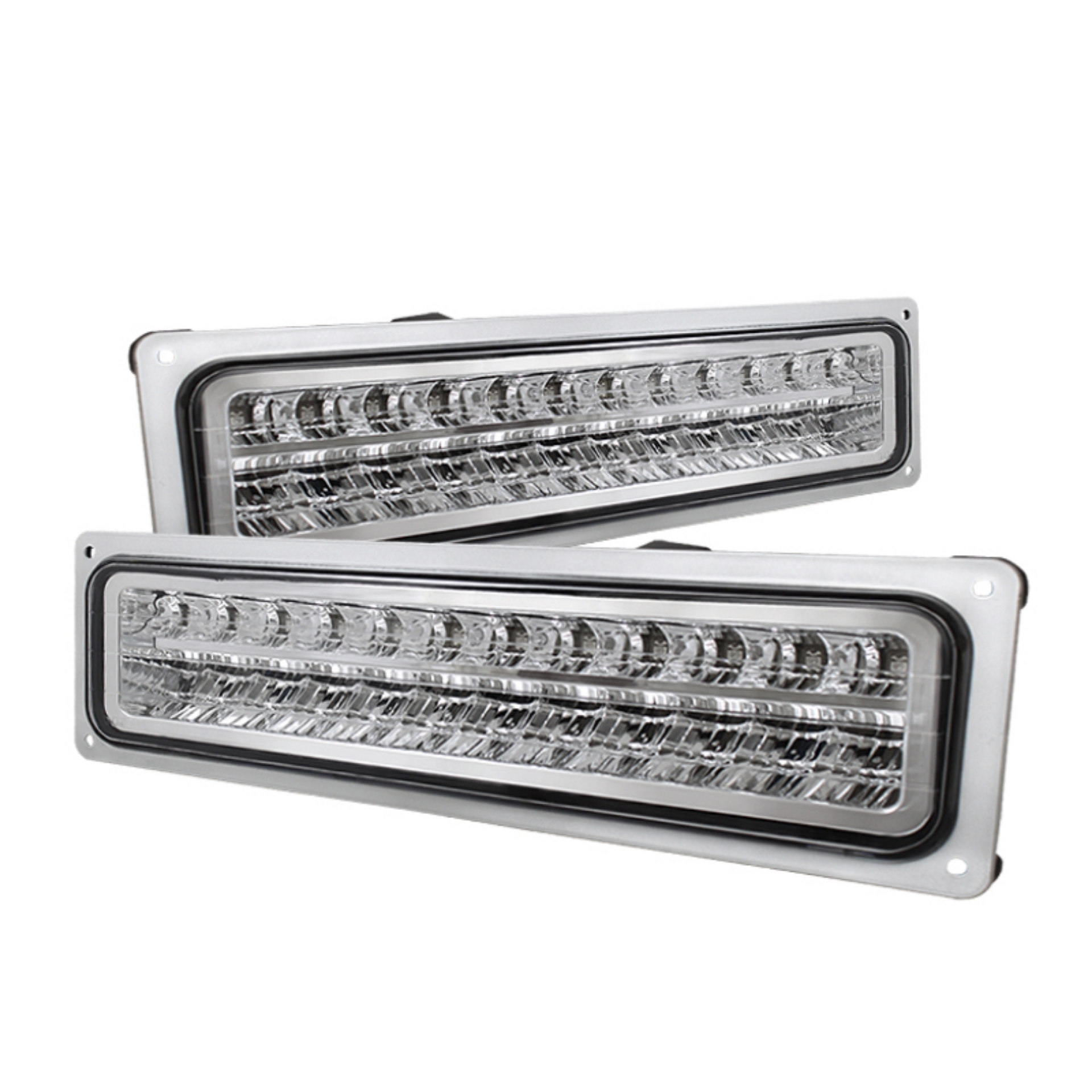 Picture of Xtune Chevy C10 88-98 LED Bumper Lights Chrome CPL-CCK94-LED-C