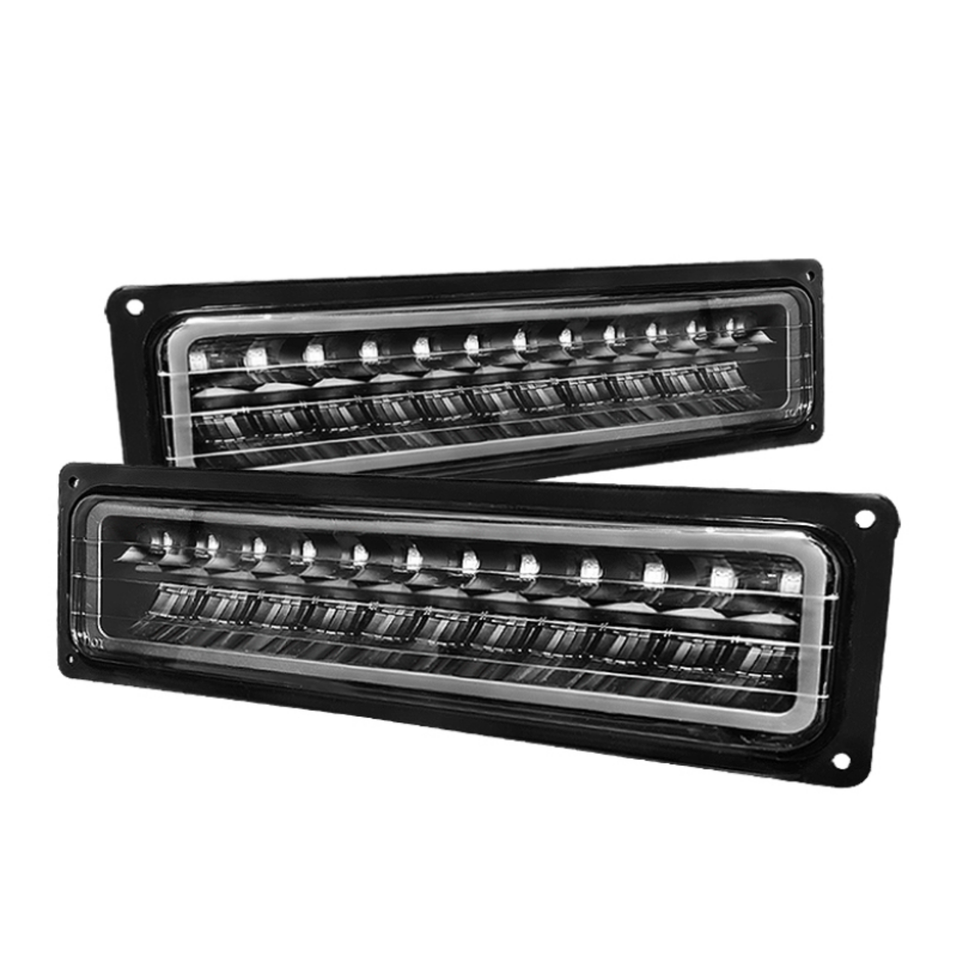 Picture of Xtune Chevy C10 88-98 LED Bumper Lights Black CPL-CCK94-LED-BK