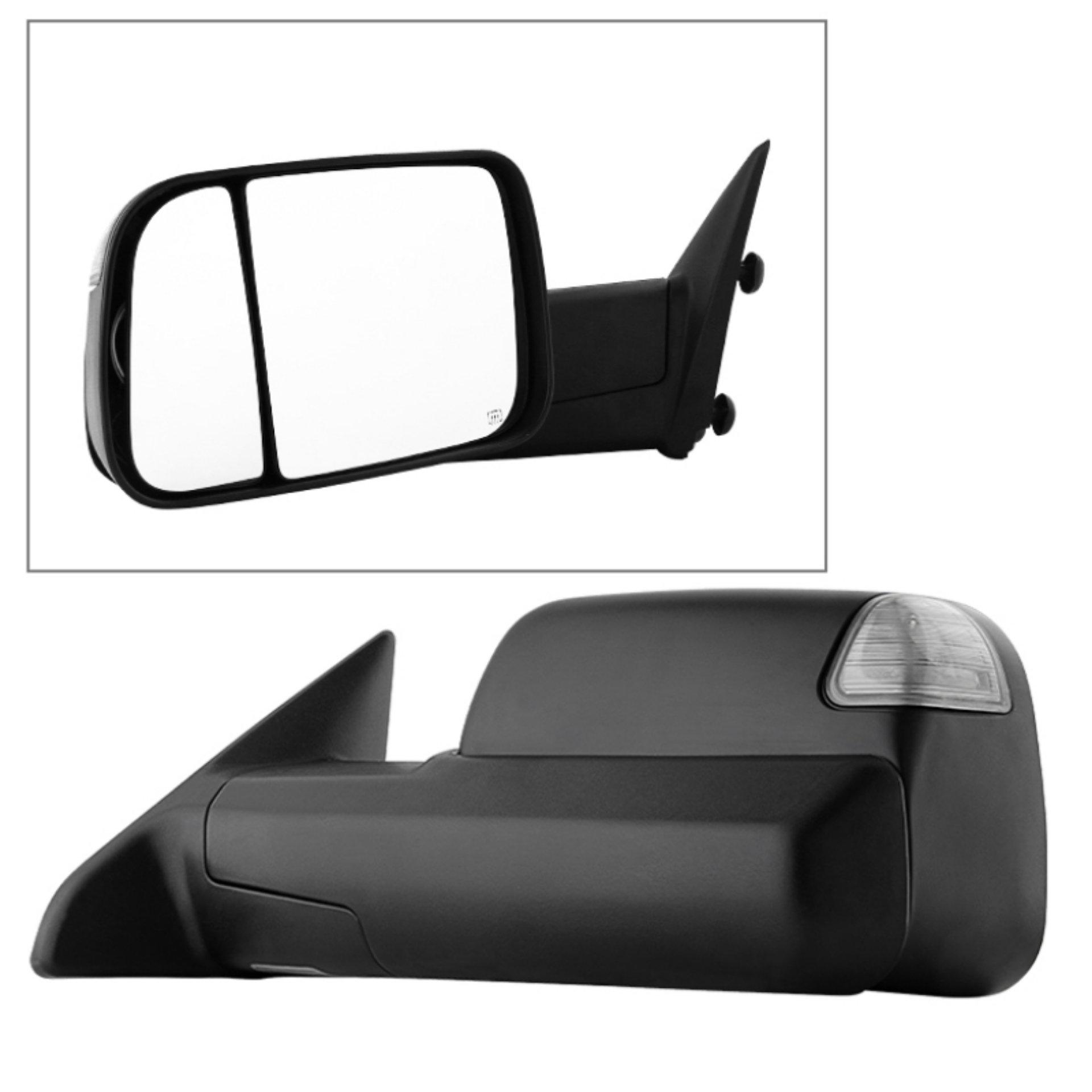 Picture of Xtune Dodge Ram 1500 09-12 Extendable Heated Adjust Mirror Black HoUSing Left MIR-DRAM09S-PWH-L