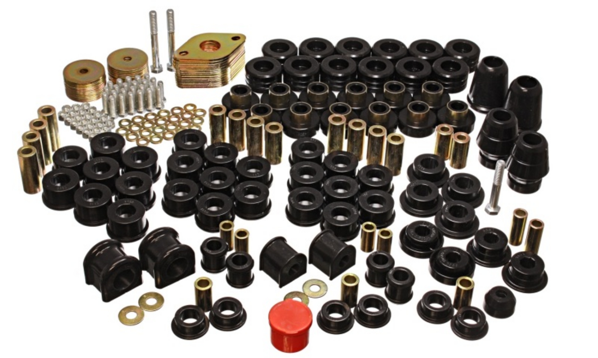 Picture of Energy Suspension 07-11 Jeep JK 4dr Black Hyper-Flex Master Bushing Set