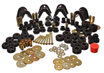 Picture of Energy Suspension 66-77 Ford Bronco 4WD w- 4 Deg C-Bushings Black Hyper-Flex Master Bushing Set