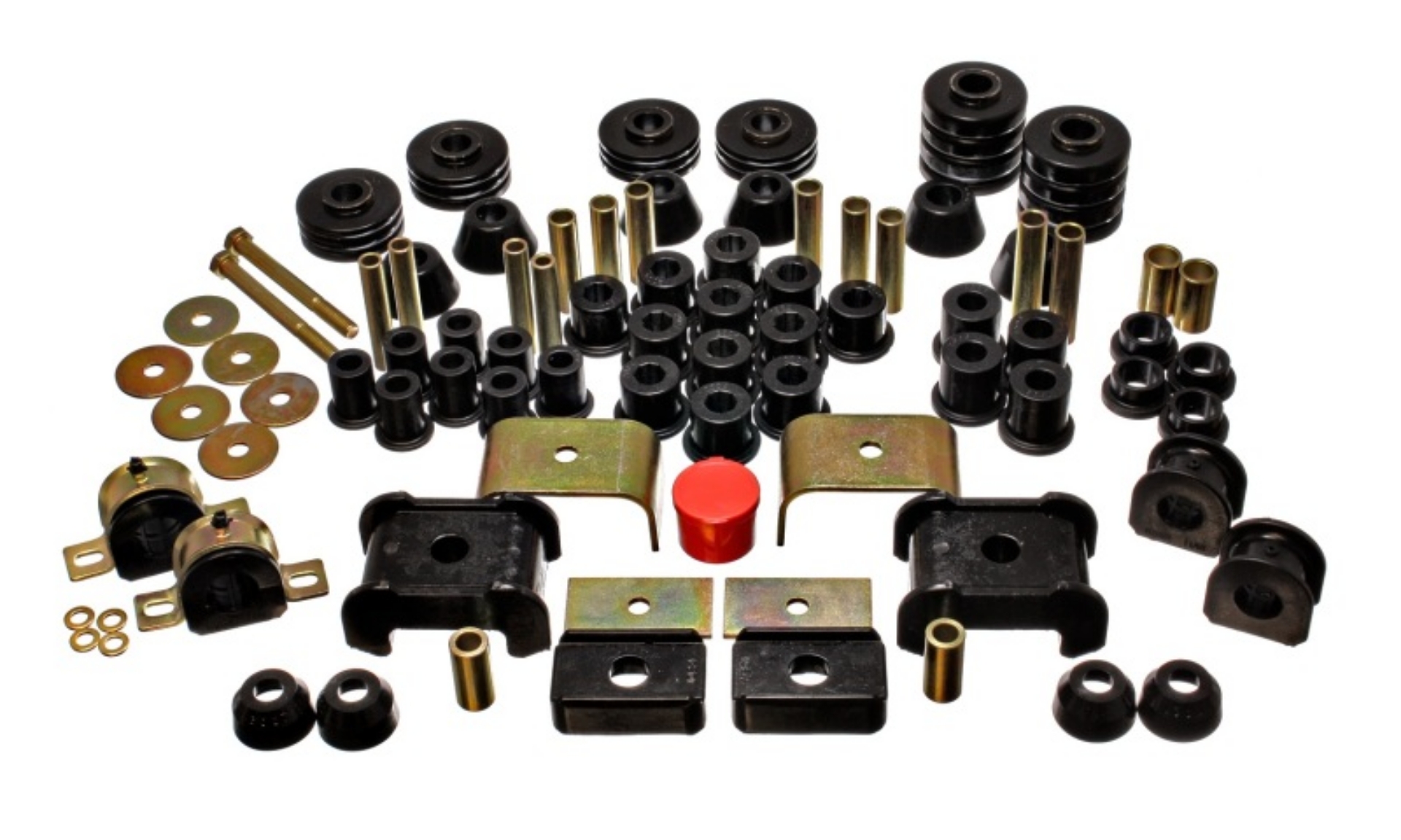 Picture of Energy Suspension 73-80 Chevy-GMC 4WD W- Stock Front Springs Black Hyper-flex Master Bushing Set