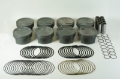 Picture of Mahle MS Piston Set GM LS 363ci 3-800in Bore 4in Stroke 6-125in Rod -927 Pin -16cc 9-3 CR Set of 8