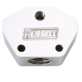 Picture of Russell Performance Billet Aluminum Y-Block w- -10 AN inlet & -8 AN outlet Polished finish