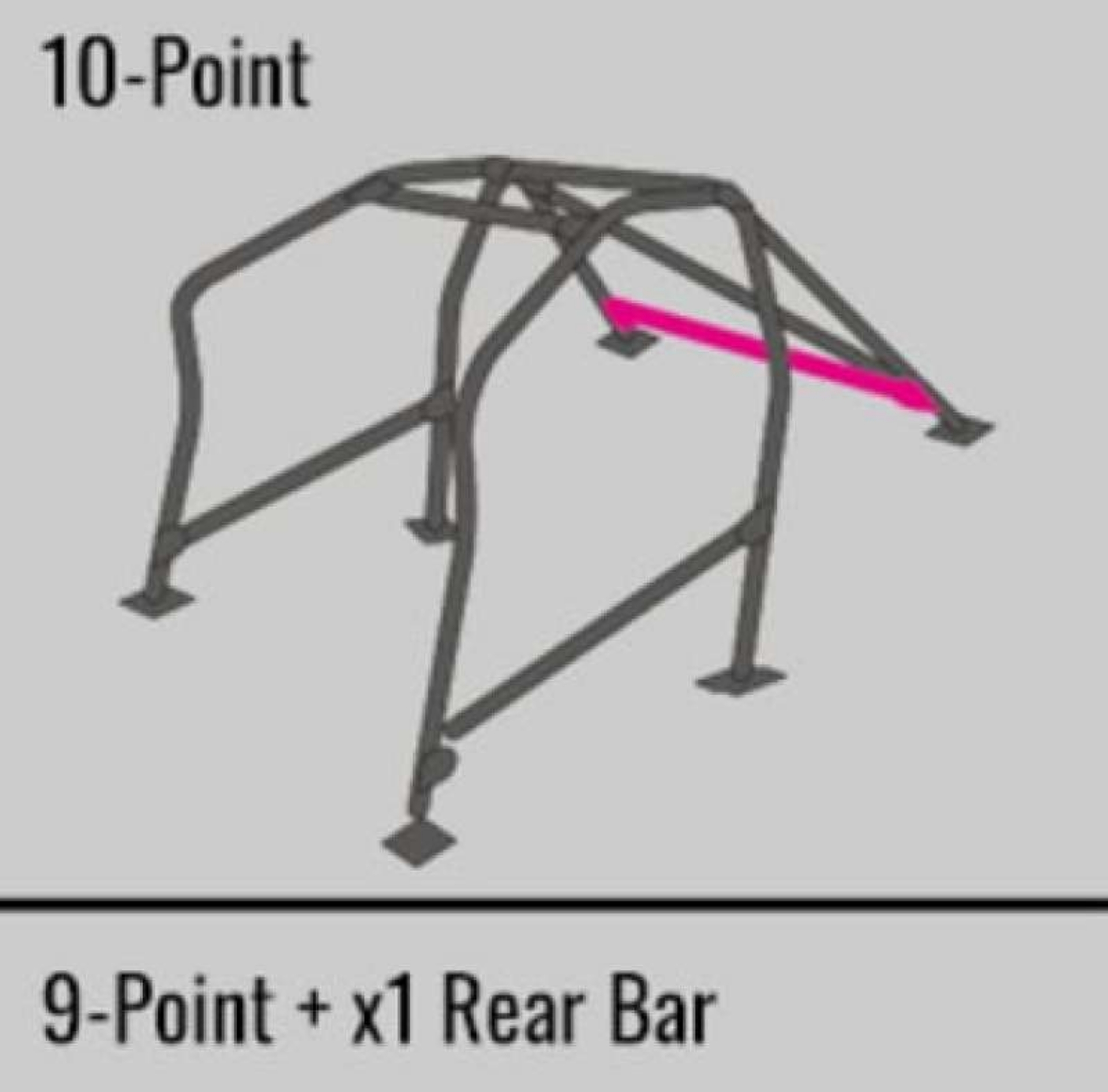 Picture of Cusco Safety 21 Steel Roll Cage 10P 40mm Hyundai Genesis CP w-Sunroof