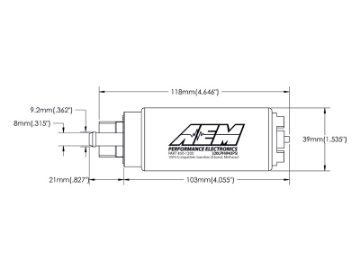 Picture of AEM 340LPH In Tank Fuel Pump Kit - Ethanol Compatible