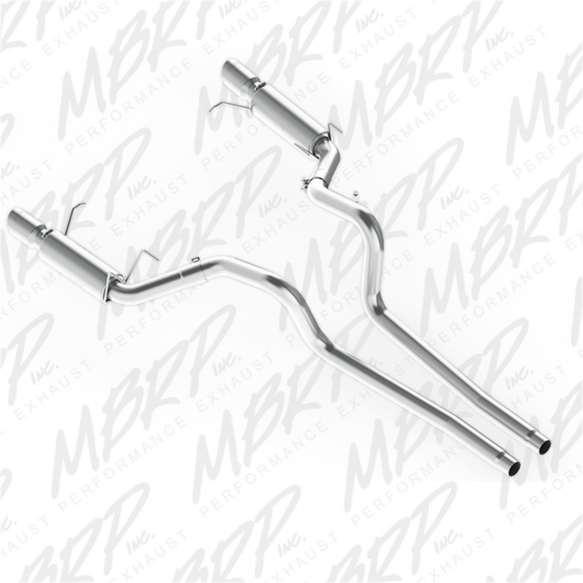 Picture of MBRP 11-14 Ford Mustang GT 5-0L Dual Split Rear Race Version AL 3in Cat Back Exhaust System