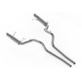 Picture of MBRP 11-14 Ford Mustang GT 5-0L Dual Split Rear Race Version AL 3in Cat Back Exhaust System