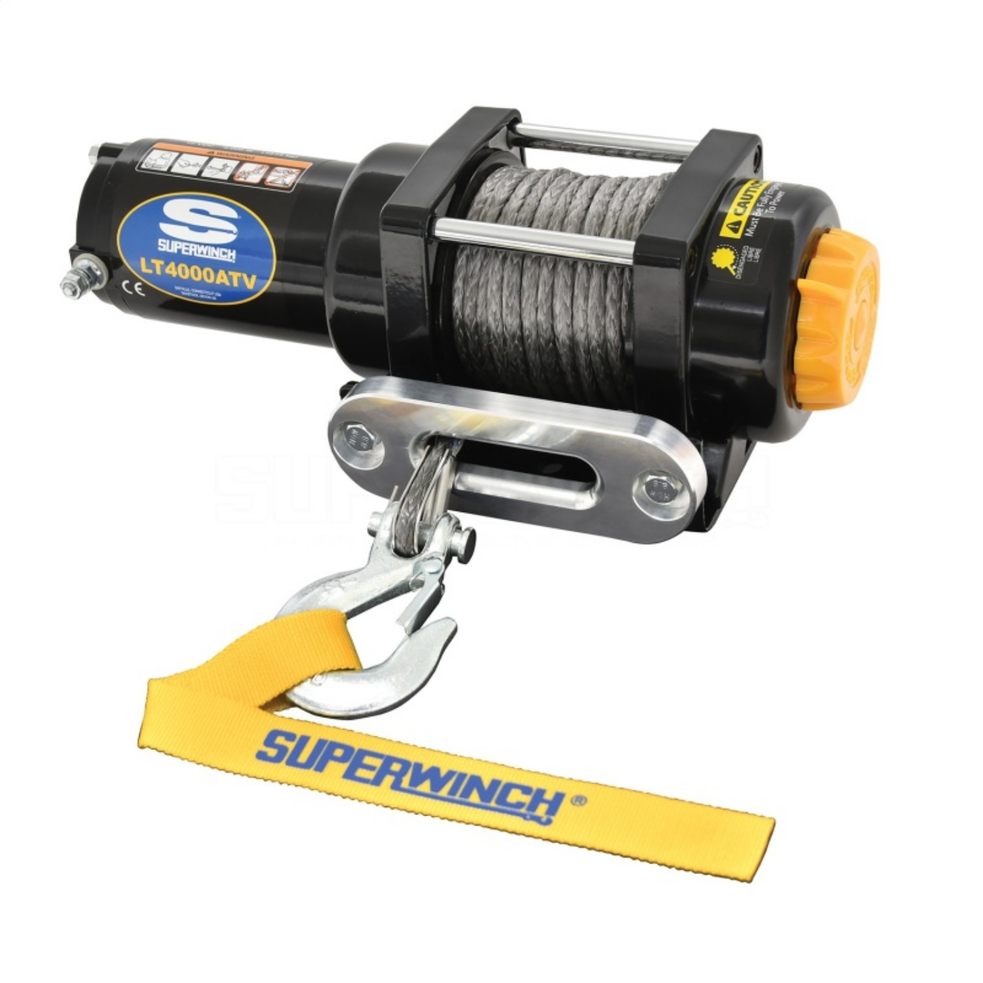 Picture of Superwinch 4000 LBS 12V DC 3-16in x 50ft Synthetic Rope LT4000 Winch