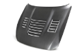 Picture of Anderson Composites 15-19 Ford Mustang Shelby GT350 Type-CR Double Sided Carbon Fiber Hood