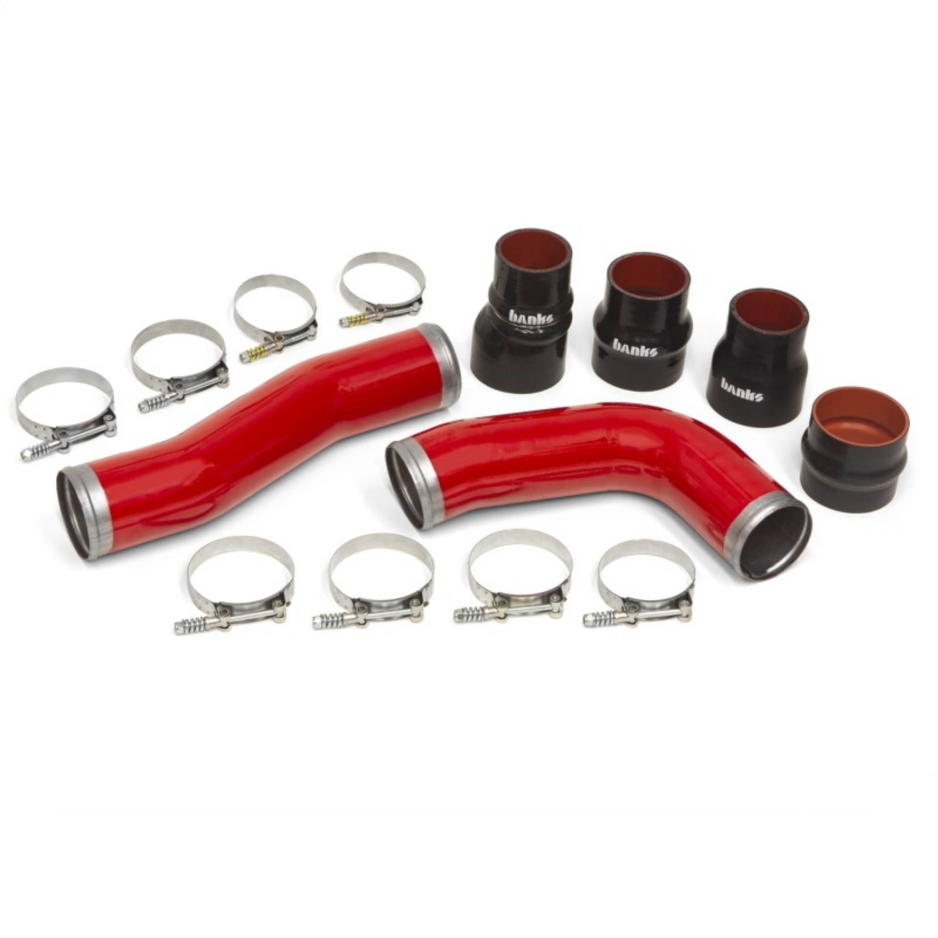 Picture of Banks 10-12 Ram 6-7L Diesel OEM Replacement Cold Boost Tubes - Red