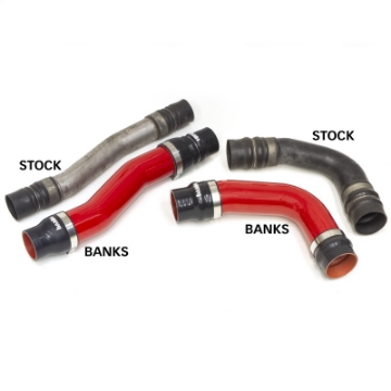 Picture of Banks 10-12 Ram 6-7L Diesel OEM Replacement Cold Boost Tubes - Red