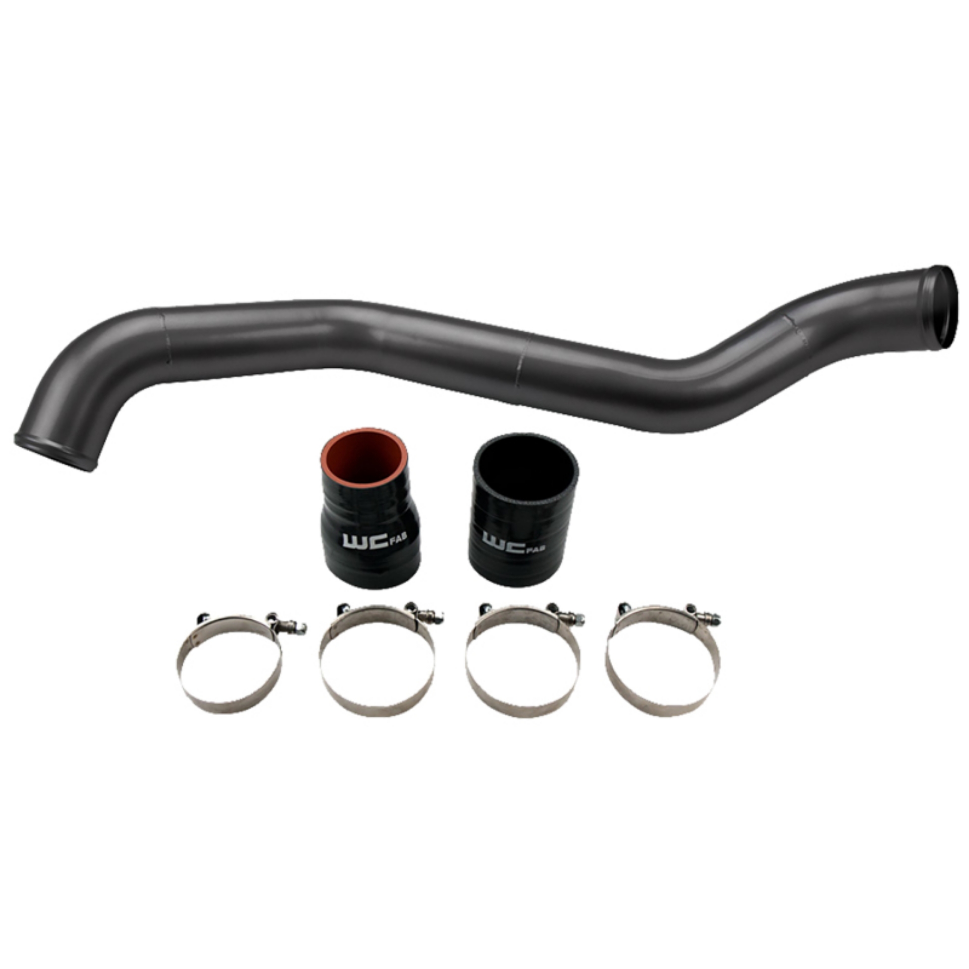 Picture of Wehrli 01-04 Chevrolet 6-6L LB7 Duramax Driver Side 3in Intercooler Pipe - Gloss Black