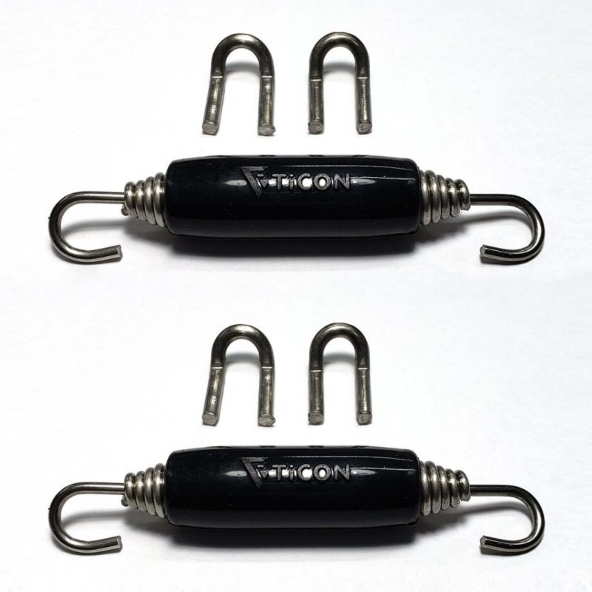 Picture of Ticon Industries Black Silicone Titanium Spring Tab and Spring Kit 4 Tabs-2 Springs - 2 Pack