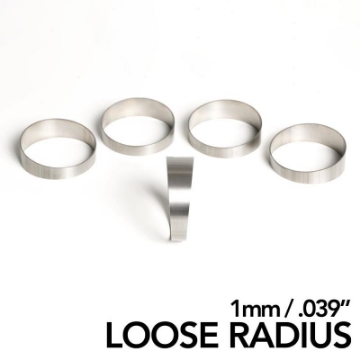 Picture of Ticon Industries 1-50in 45 Degree 2-2D-3-3in CLR Loose Radius 1mm Wall Titanium Pie Cuts - 5pk