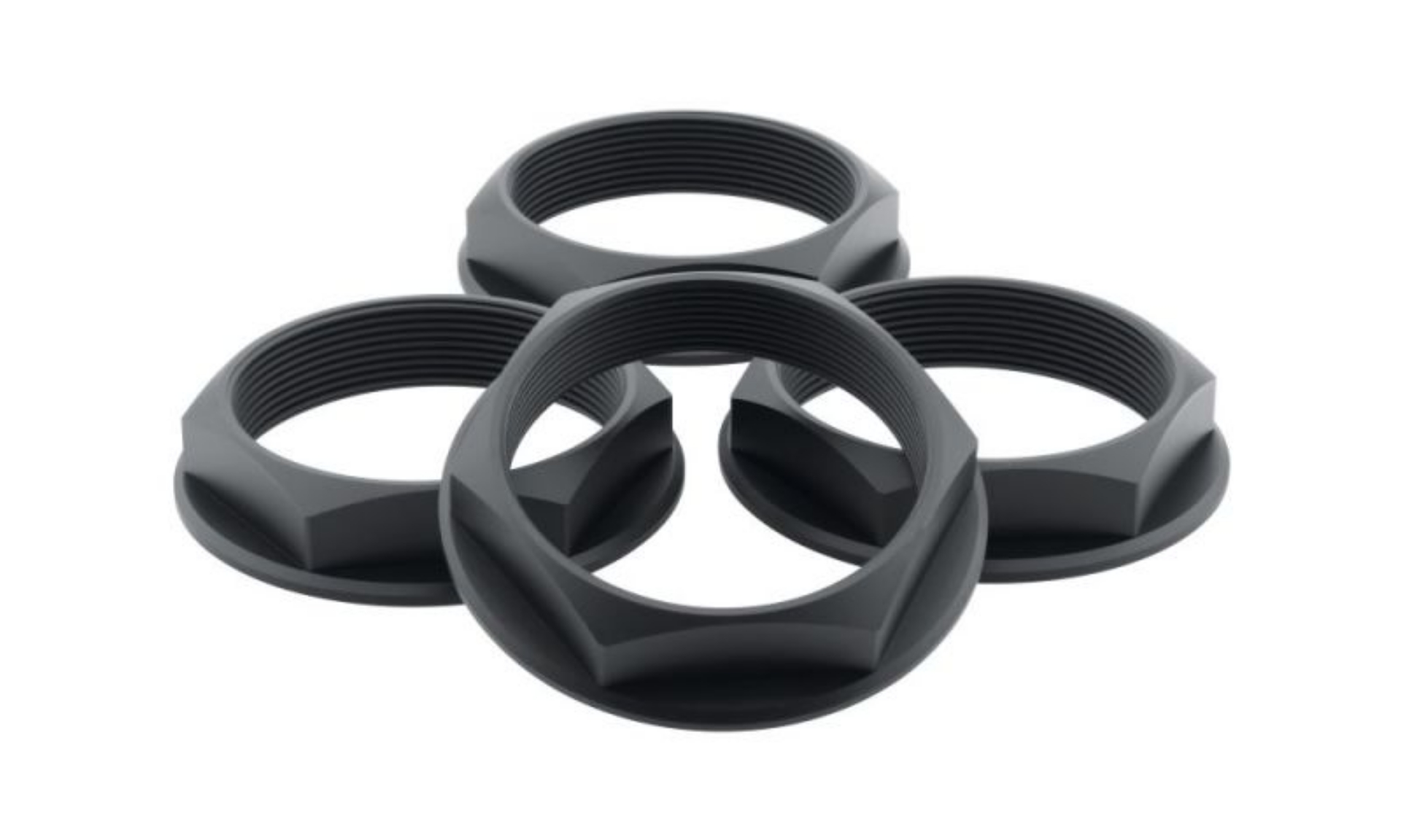 Picture of fifteen52 Super Touring Chicane-Podium Hex Nut Set of Four - Anodized Black