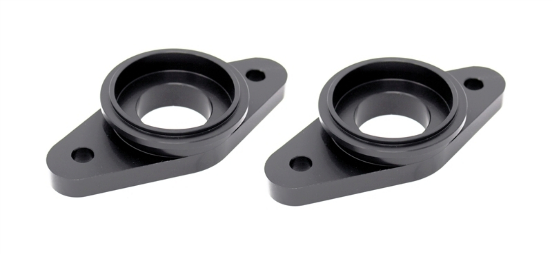 Picture of Torque Solution Billet Stock to Tial Blowoff Valve Adapter Black: Nissan GTR R35 ALL