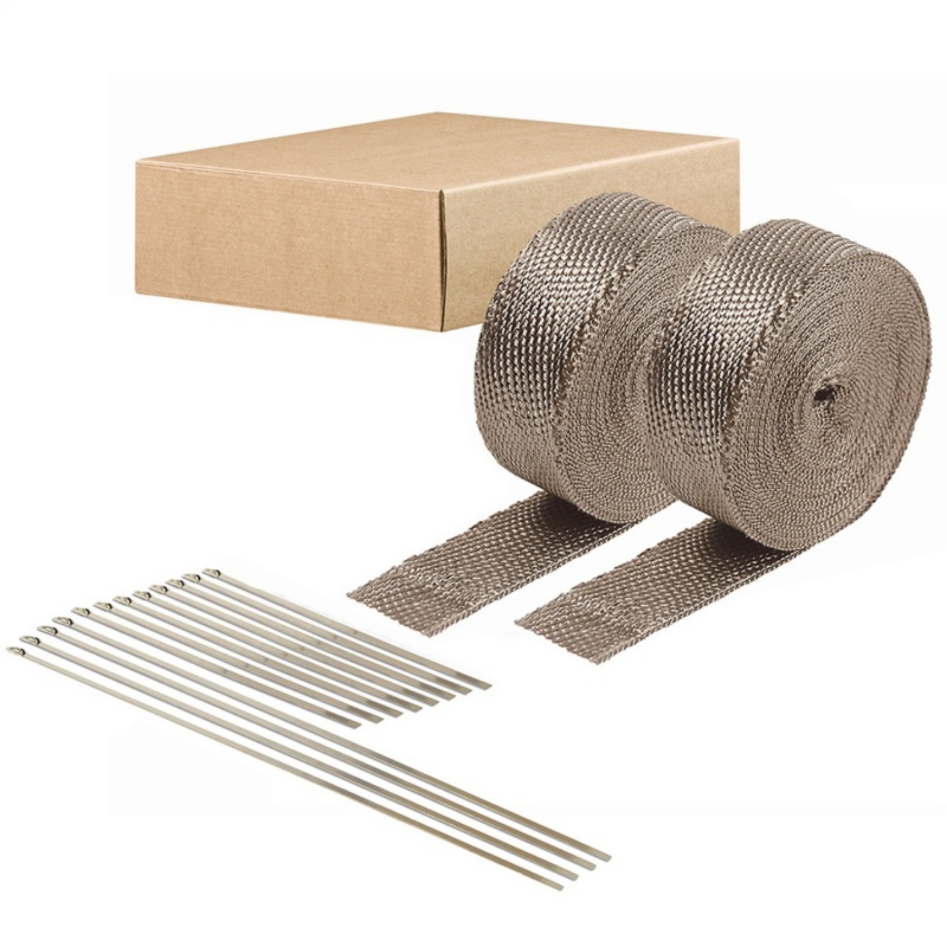 Picture of DEI Exhaust Wrap & Combo Tie Kit 2in x 50ft 2PK - Titanium