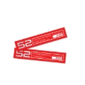 Picture of fifteen52 Holeshot RSR Wheel Lip Decal Set of Four - Red