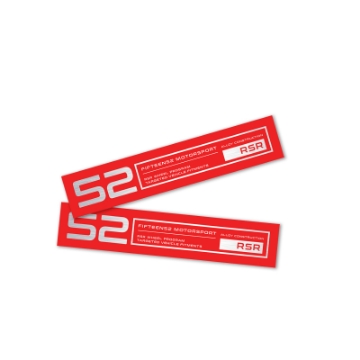 Picture of fifteen52 Holeshot RSR Wheel Lip Decal Set of Four - Red