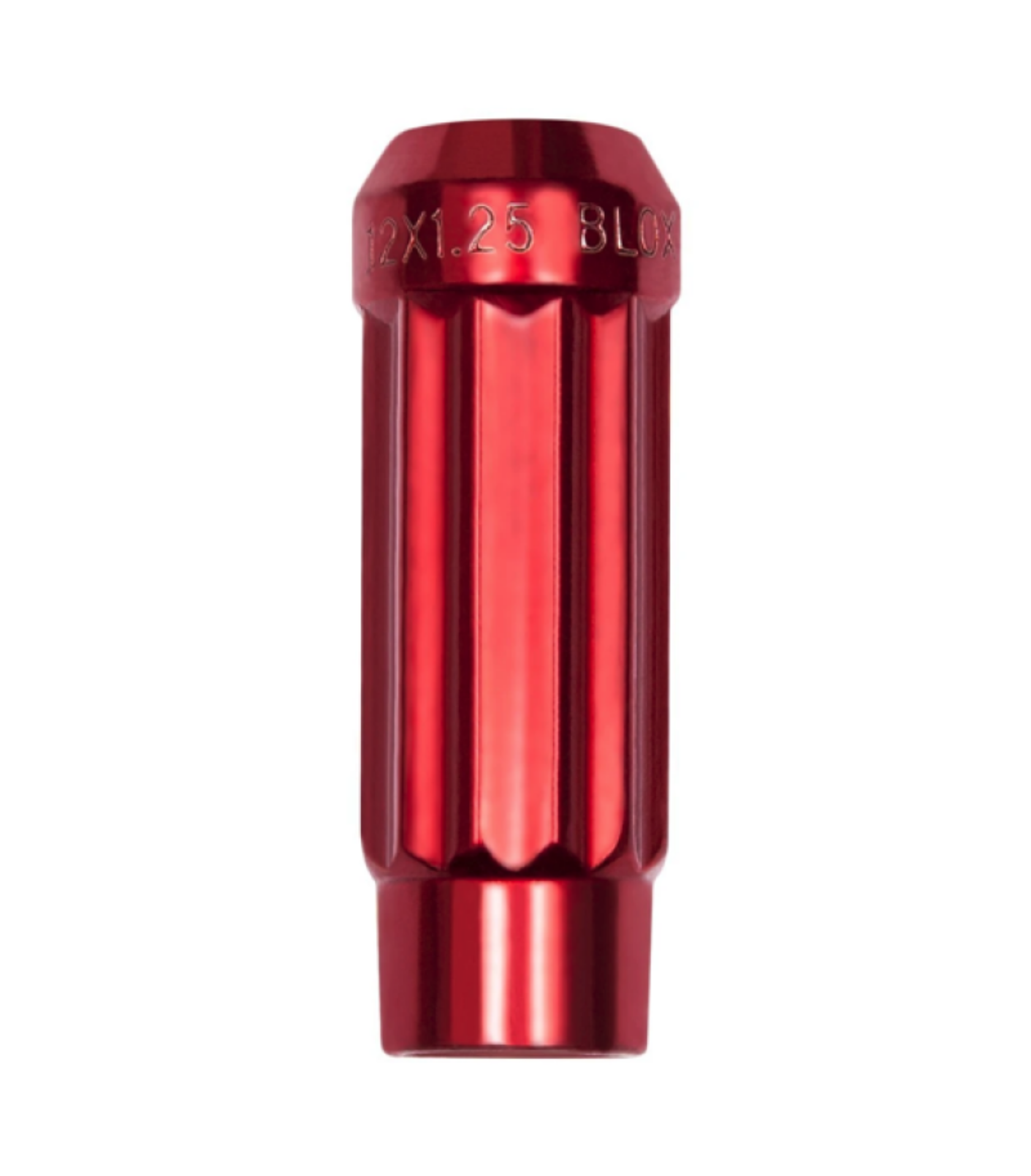 Picture of BLOX Racing 12-Sided P17 Tuner Lug Nut 12x1-5 - Red Steel - Single Piece