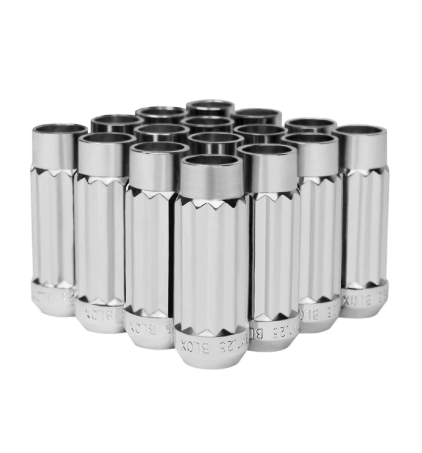 Picture of BLOX Racing 12-Sided P17 Tuner Lug Nuts 12x1-5 - Chrome Steel - Set of 16