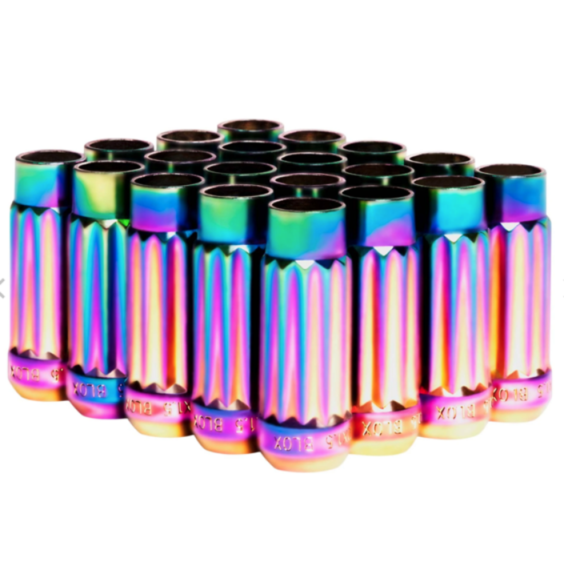 Picture of BLOX Racing 12-Sided P17 Tuner Lug Nuts 12x1-5 - NEO Chrome Steel - Set of 20