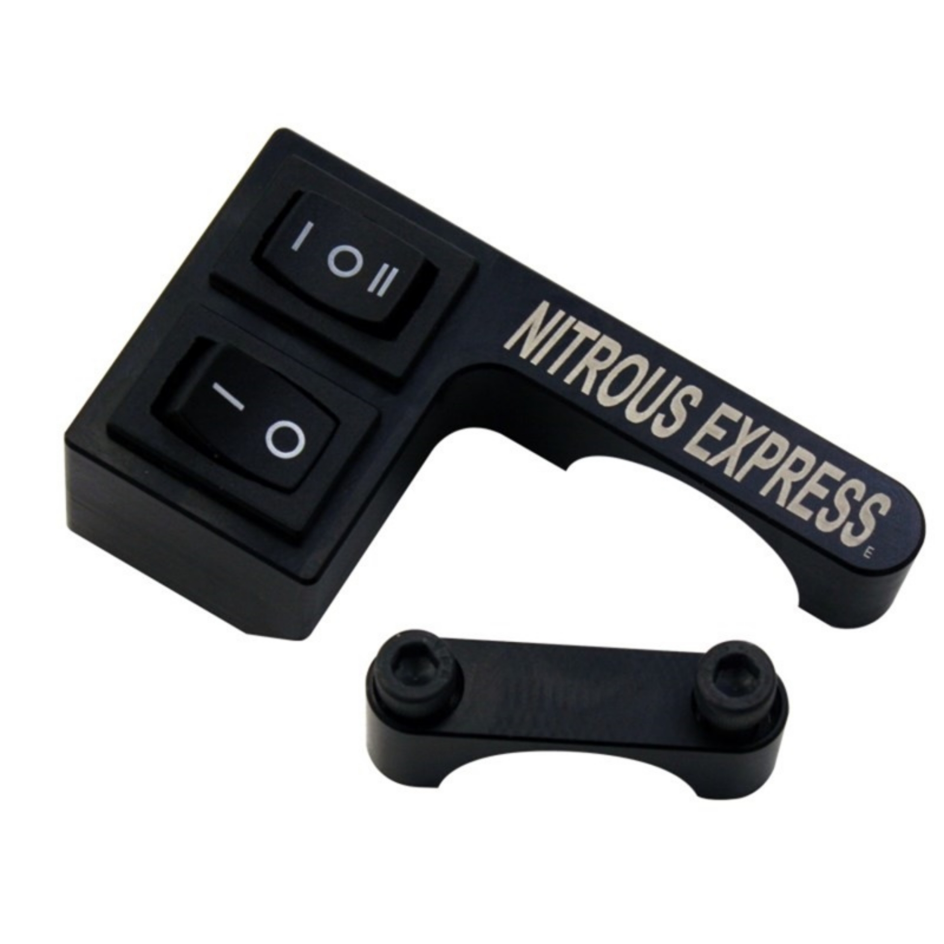 Picture of Nitrous Express Handle Bar Switch Mount 7-8in Bar and Switches Off to Left Side