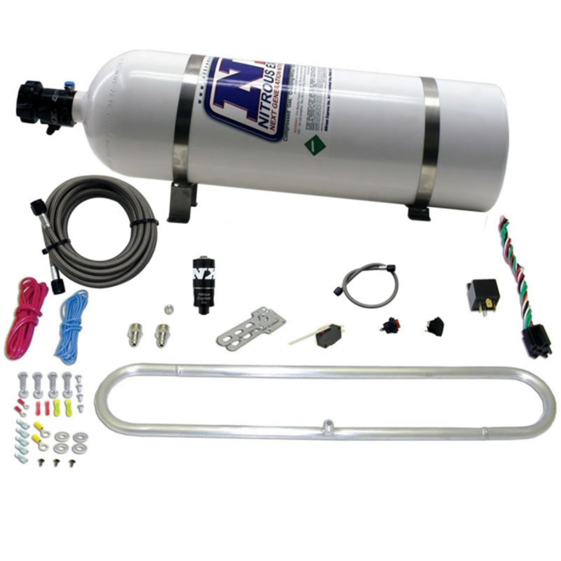 Picture of Nitrous Express N-Tercooler System w-15lb Bottle Remote Mount Solenoid