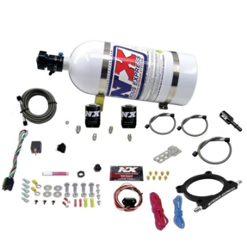 Picture of Nitrous Express 11-15 Ford Mustang GT 5-0L High Output Nitrous Plate Kit 50-250HP w-10lb Bottle