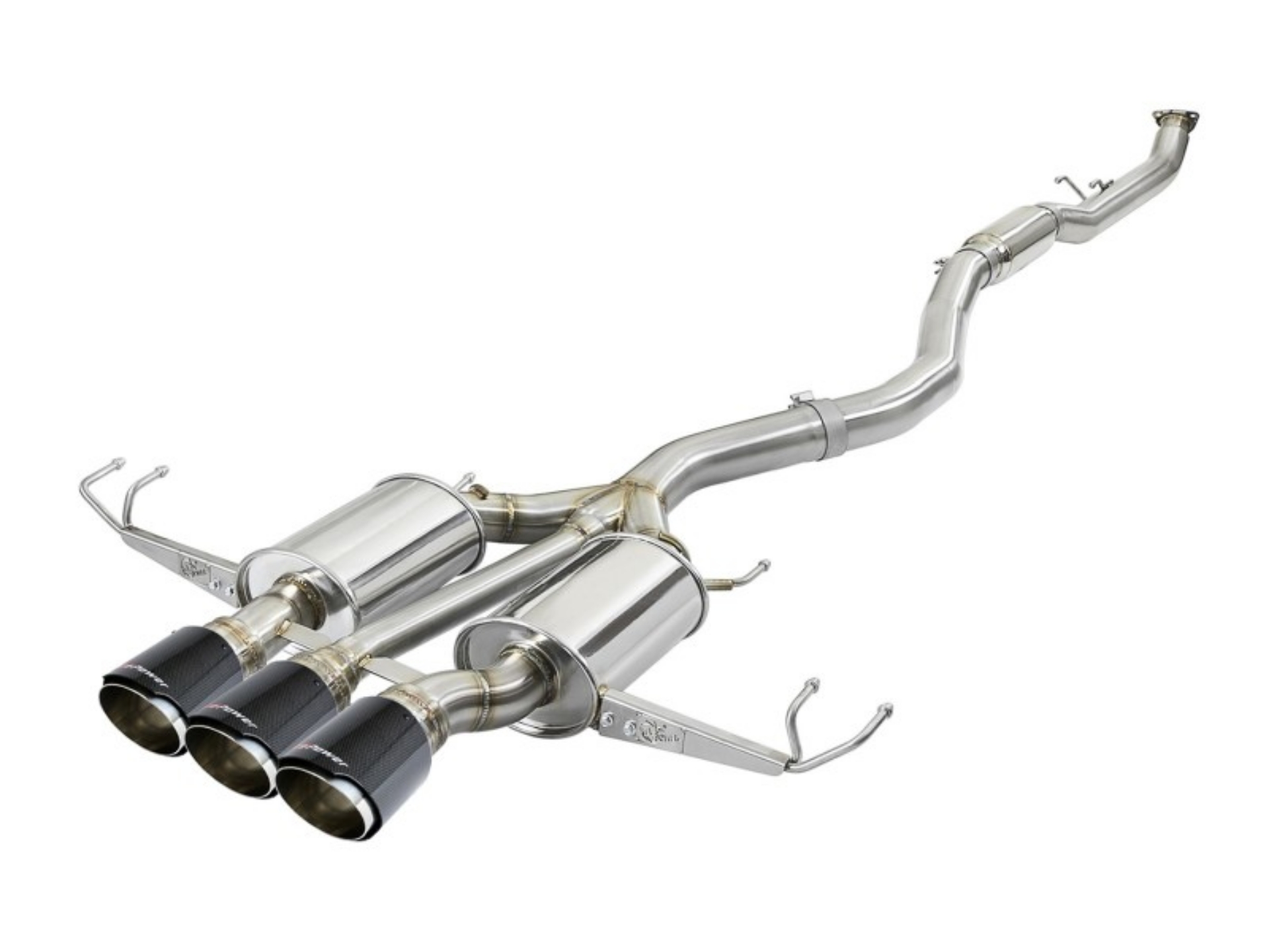 Picture of aFe Takeda 3in 304 SS Cat-Back Exhaust w- Carbon Fiber Tips 17-18 Honda Civic Type R L4 2-0L t