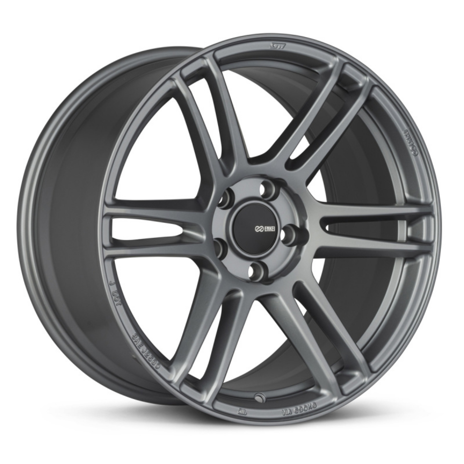 Picture of Enkei TSR-6 18x8-5 5x100 45mm Offset 72-6mm Bore Titanium Gray Wheel