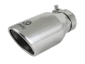 Picture of aFe Takeda 304 Stainless Steel Clamp-On Exhaust Tip 2-5in- Inlet - 4in- Outlet - 8in- L - Polished