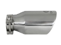 Picture of aFe Takeda 304 Stainless Steel Clamp-On Exhaust Tip 2-5in- Inlet - 4in- Outlet - 8in- L - Polished