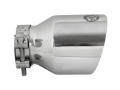 Picture of aFe MACH Force-Xp 304 SS Clamp-On Exhaust Tip 2-5in- Inlet - 4in- Outlet - 6in- L - Polished