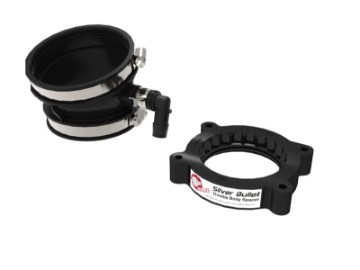 Picture of aFe 2020 Vette C8 Silver Bullet Aluminum Throttle Body Spacer - Works With aFe Intake Only - Black