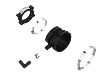 Picture of aFe 2020 Vette C8 Silver Bullet Aluminum Throttle Body Spacer - Works With aFe Intake Only - Black