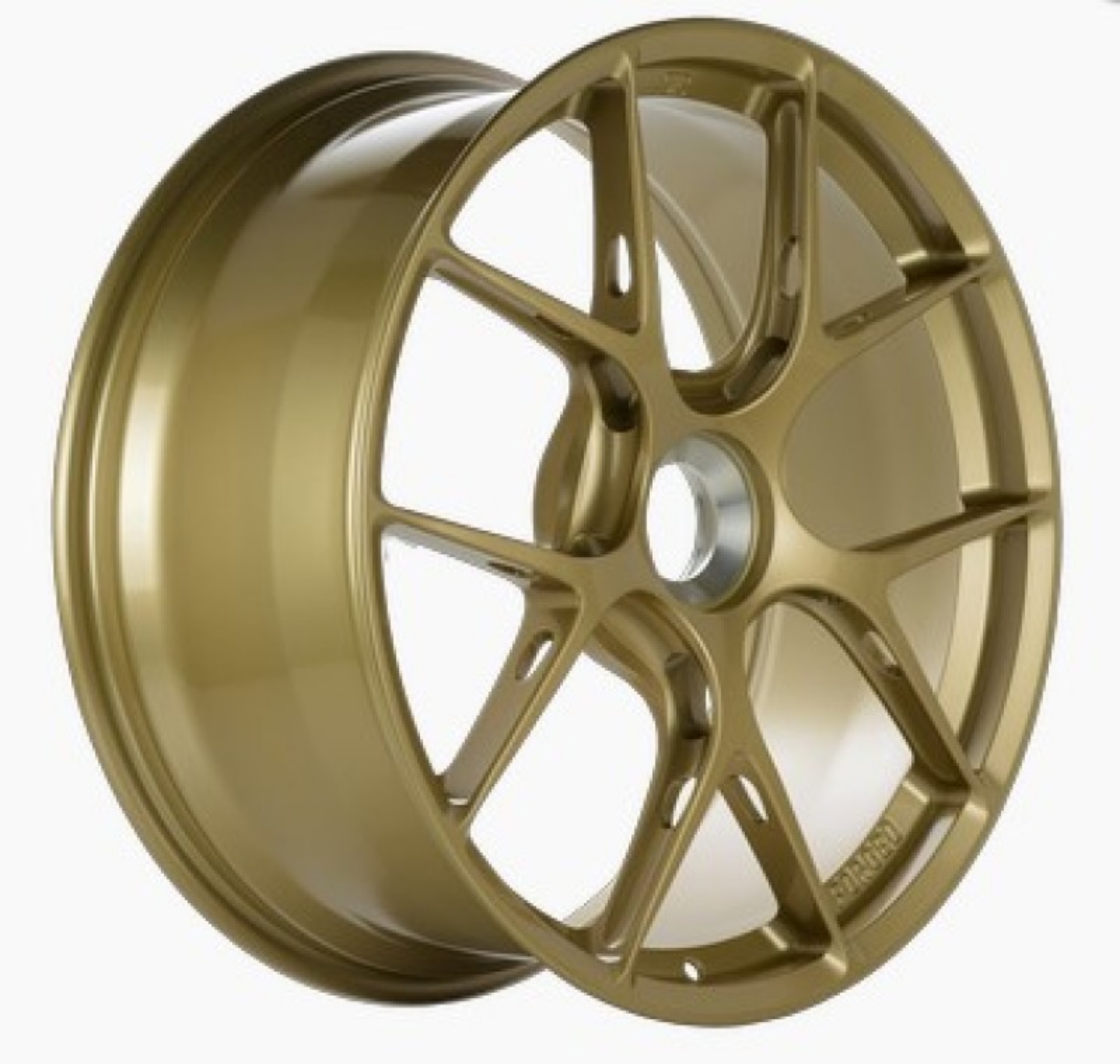 Picture of BBS FI-R 20x9-5 ET50 Centerlock Gold Wheel Porsche GT2RS-GT3RD Front