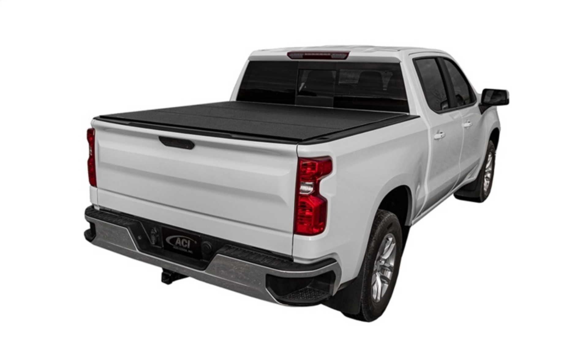 Picture of Access LOMAX Alum Tri-Fold Cover w-Split Rails BK Urethane Finish 19-20 Dodge Ram-5ft 7in w-o RamBox