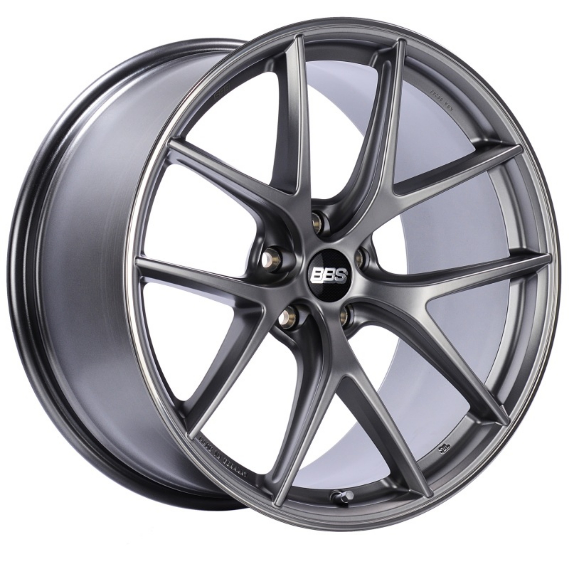 Picture of BBS CI-R 19x9 5x120 ET44 Platinum Satin Rim Protector Wheel -82mm PFS-Clip Required