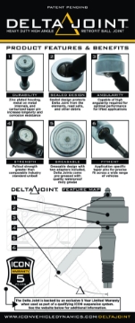 Picture of ICON 2007+ Toyota FJ - 2003+ Toyota 4Runner - 2008+ Toyota LC200 Delta Joint Kit