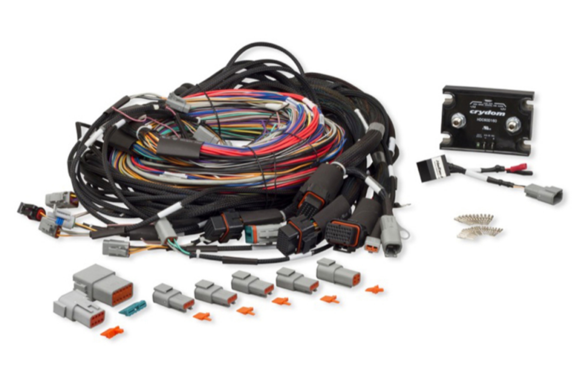 Picture of Haltech Elite 2500 & REM 16 Sequential Injector Integrated 8ft Universal Wire-In Harness