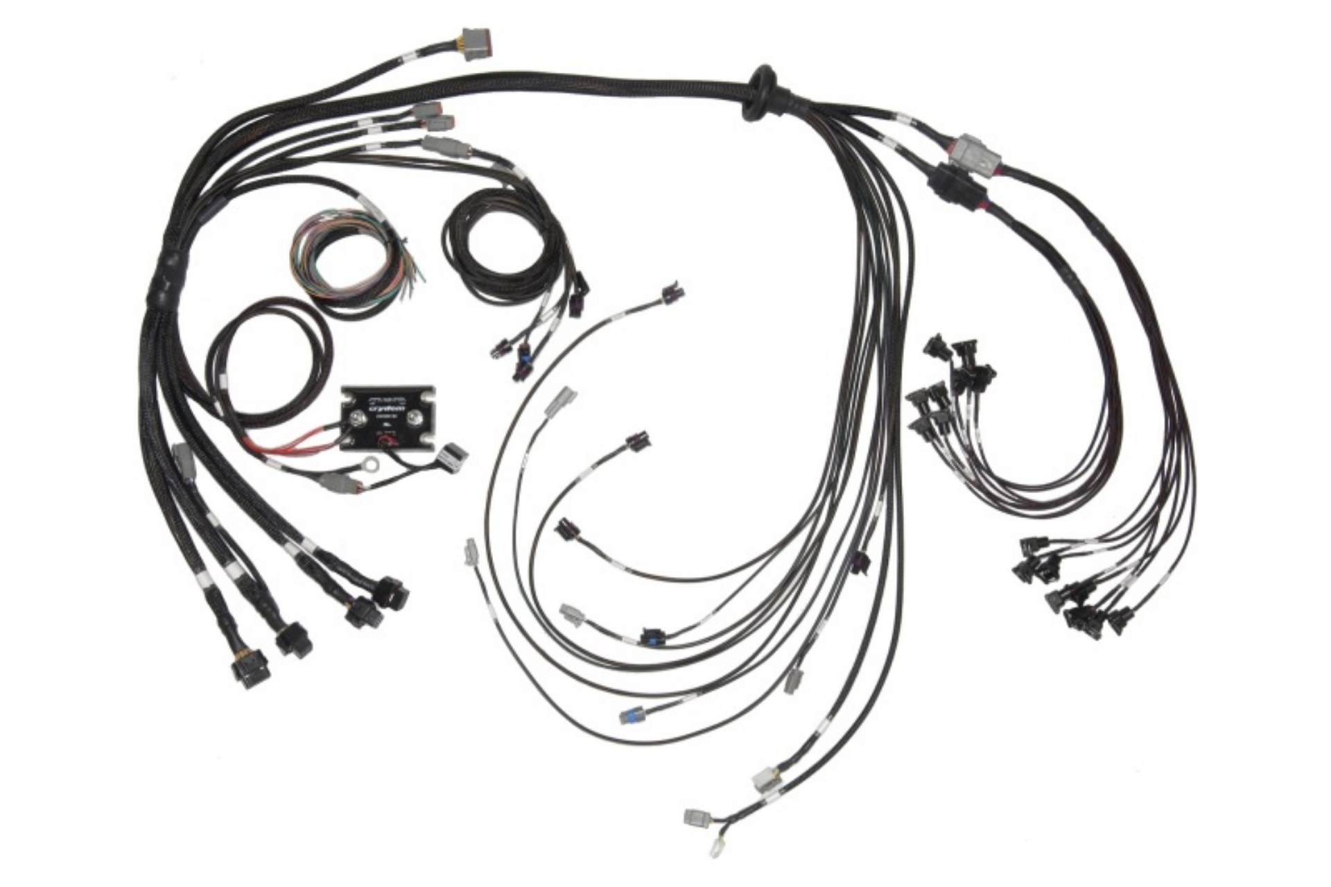 Picture of Haltech V8 BB-SB GM-Ford-Chrysler Hemi Elite 2500 & REM 16 Injector Terminated Harness w-EV1 Inj