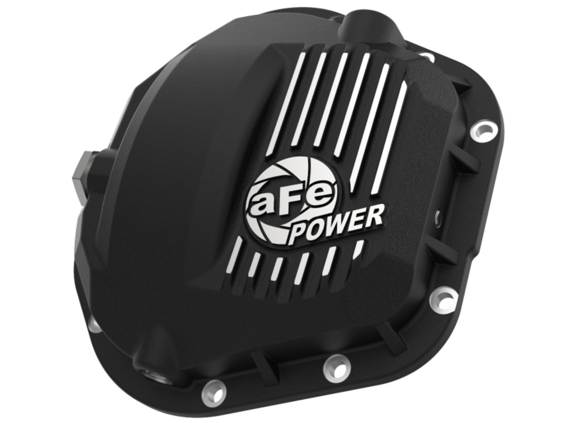 Picture of aFe Pro Series Dana 60 Front Differential Cover Black w- Machined Fins 17-20 Ford Trucks Dana 60