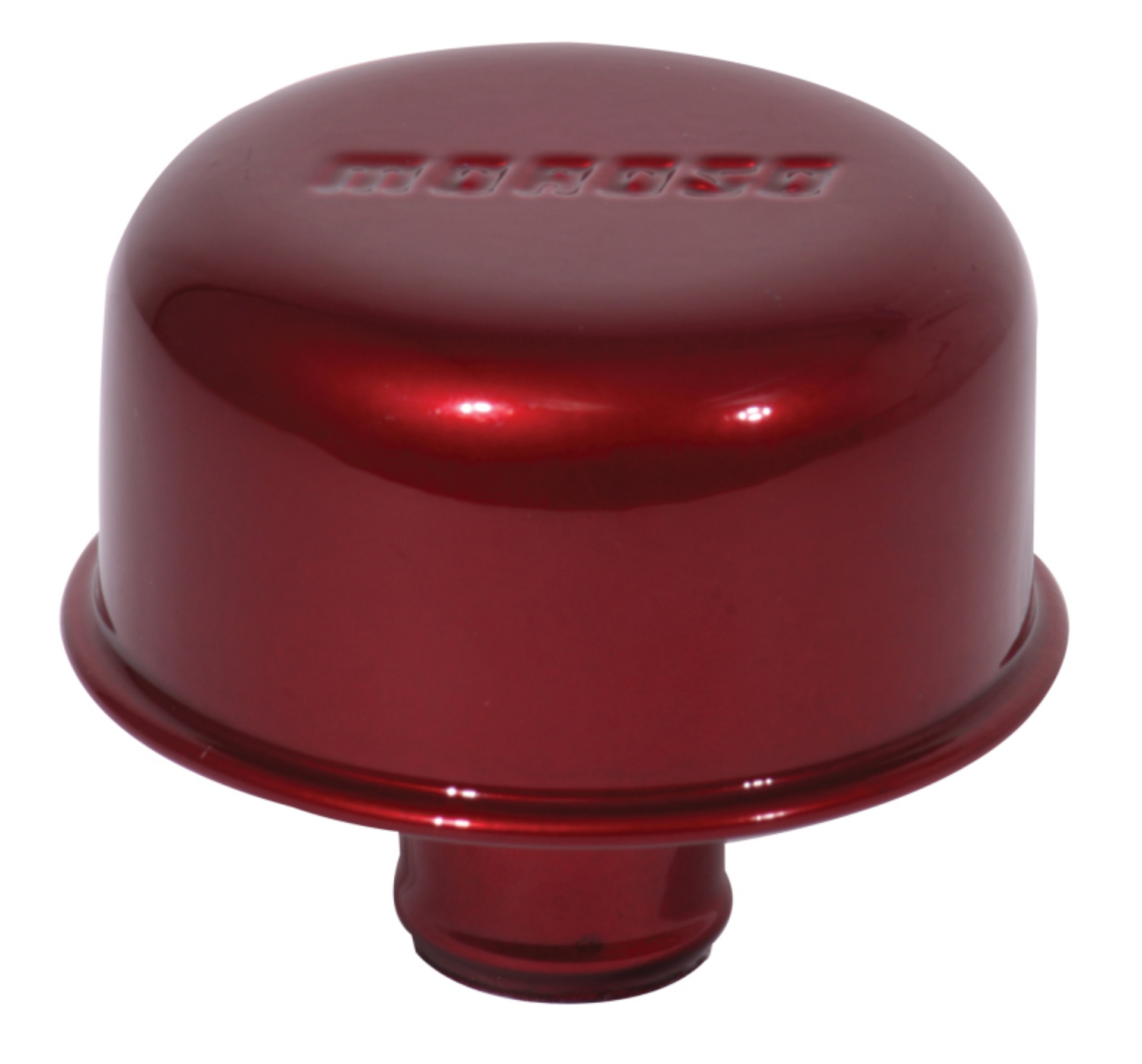 Picture of Moroso Valve Cover Breather - 1-22in Diameter - One Piece Push-In Type - Red Powder Coat