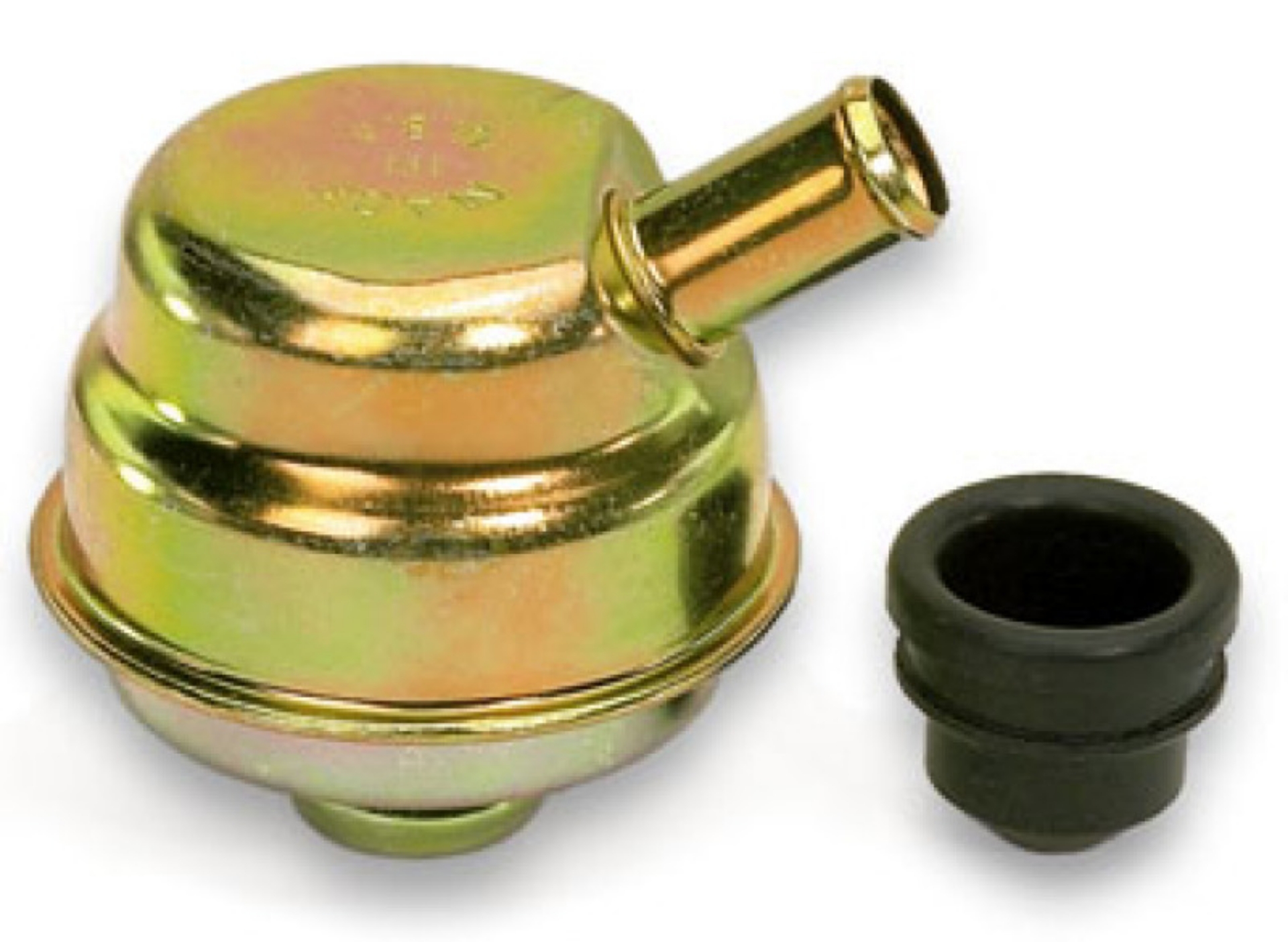 Picture of Moroso Oil Separator-Breather - 5-8in Hose - Gold Iridite