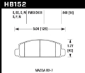 Picture of Hawk Mazda RX-7 HPS Street Front Brake Pads