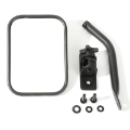 Picture of Rugged Ridge 97-18 Jeep Wrangler Textured Black Rectangluar Quick Release Mirror Kit