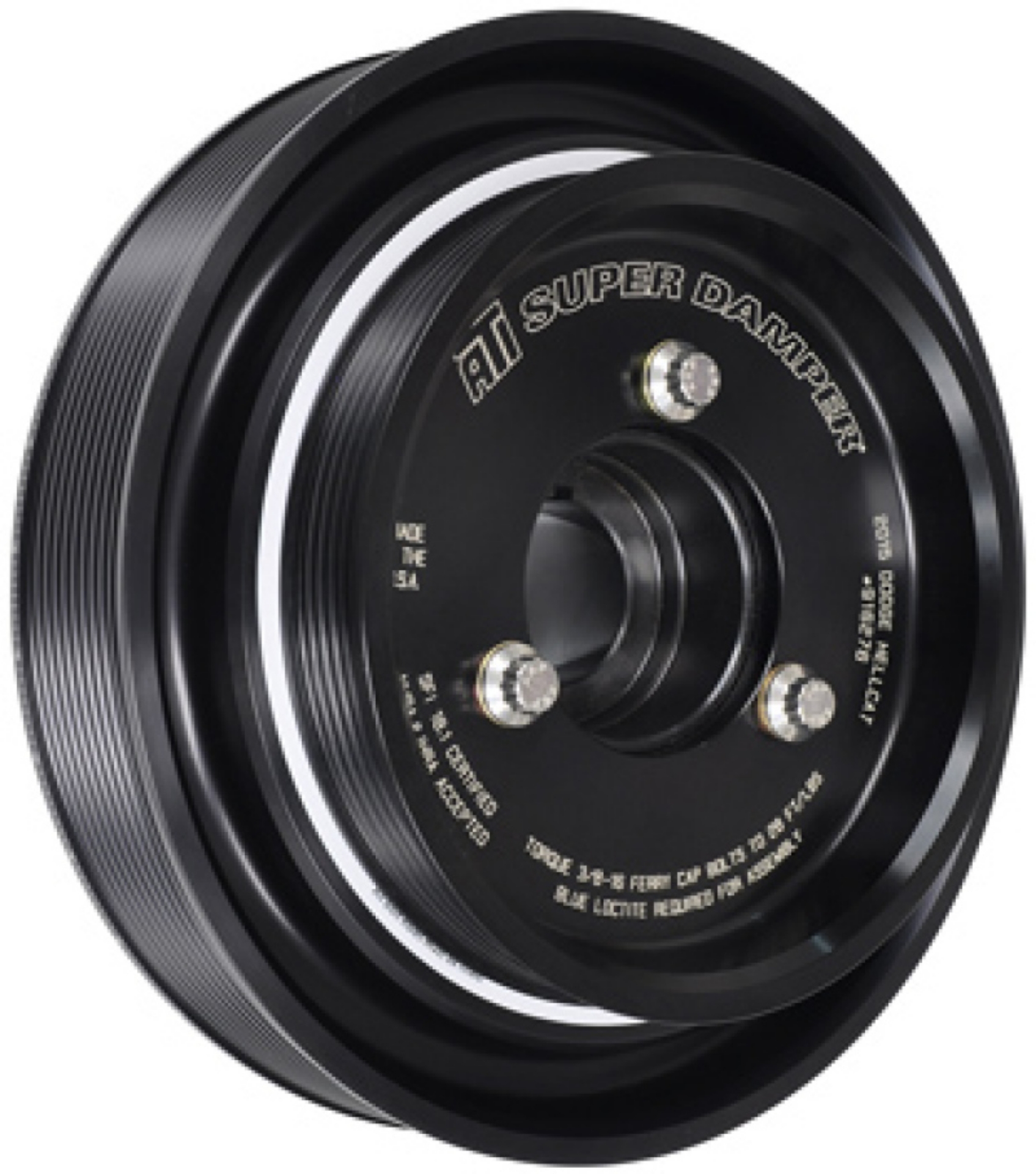 Picture of ATI Damper - 6-325in - Alum - 6 Grv - Dodge - 3-7 & 4-7 - V6 w-Bolt On Pulley - More Sizes Avail