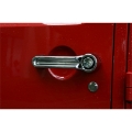 Picture of Rugged Ridge Door Handle Cover Kit Chrome 07-18 Jeep Wrangler JK